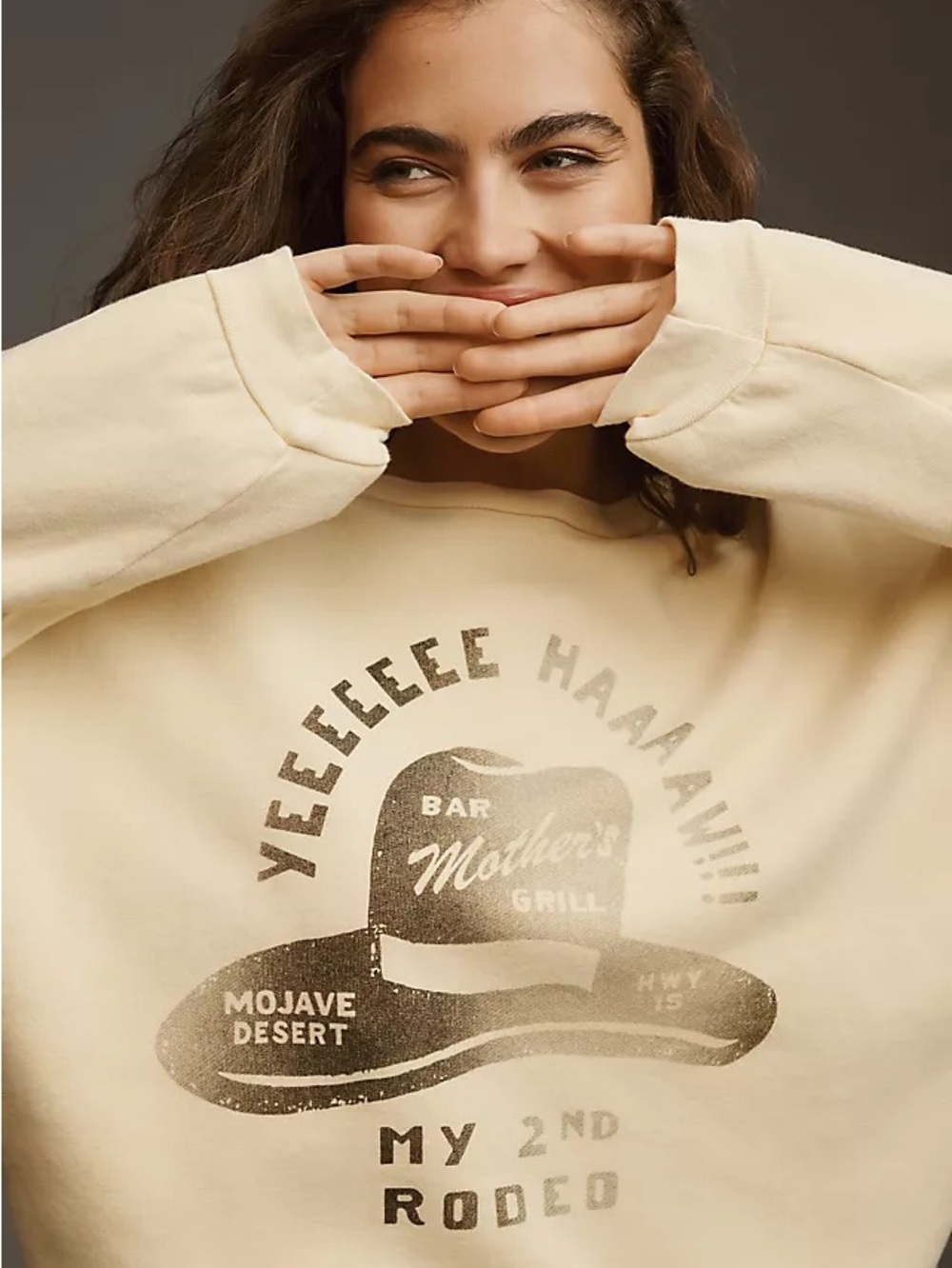 MOTHER The Drop Square Sweatshirt $268 Retail SOLD OUT